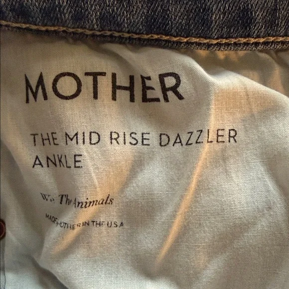 MOTHER The Mid Rise Dazzler Ankle in We the Animals color - Picture 3 of 9